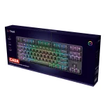 Trust GXT 864 Cada TKL Геймърска механична клавиатура с Huano Brown суичове