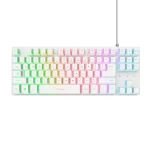 Trust GXT833 Thado White TKL Геймърска мембранна клавиатура