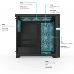 Valkyrie VK-02 LCD Black Компютърна кутия