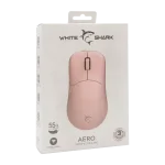 White Shark AERO Pink Безжична геймърска оптична мишка