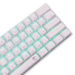 White Shark SHINOBI 2 White Геймърска механична клавиатура с Red суичове
