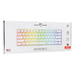 White Shark SHINOBI 2 White Геймърска механична клавиатура с Red суичове