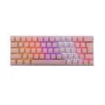 White Shark WAKIZASHI Pink Геймърска механична клавиатура с Blue суичове