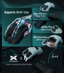 X-raypad x RandomFrankP Cicada Wings v2 Universal Slicks - Midnight Camo Грип ленти за мишки и клавиатури
